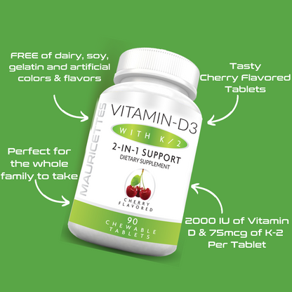 Chewable Vitamin D3 with K2